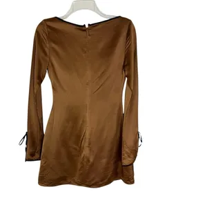 House of CB Sakina Copper Satin Mini Dress Size XS thumbnail 11