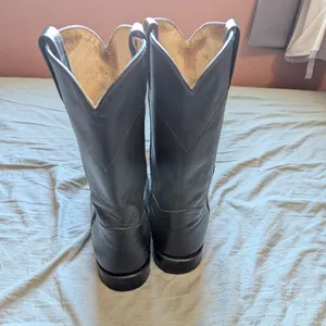 Dan Post Women’s Leather Pull-On Cowboy Boots W8.5 Black thumbnail 3