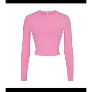 SKIMS New Vintage Long Cropped Sleeve T-Shirt | Pink | Size S thumbnail 4