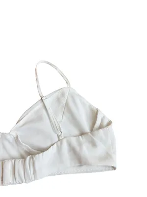 Princess Polly White Ivory Triangle Bralette Adjustable Strap Size 6 Women's thumbnail 13