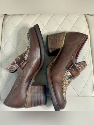 FREEBIRD by Steven Women's Bristol Snake Leather chunky Heel Shoes size 8 thumbnail 10
