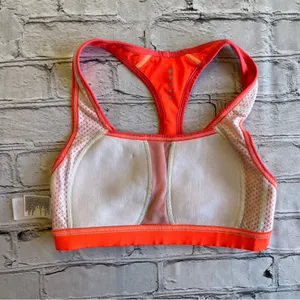 The North Face Sports Bra Pink Womens Small Neon Work Out Gym Padded Yoga Top thumbnail 11