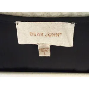 Dear John Dress Womens‎ Small Black Maxi Velvet Smocked Witchy Goth Whimsygoth thumbnail 3