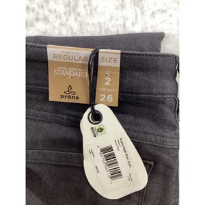 Prana Kayla High Rise Jean Denim Solid‎ Dark Gray Womens Size 2 26 Regular…. thumbnail 7