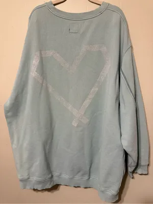 Aerie Light Ment color Crewneck Pocket Sweater XXL thumbnail 6