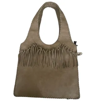 Trinity Ranch fringe‎ Concealed Carry Hobo Bag-Khaki EUC Gently used thumbnail 4