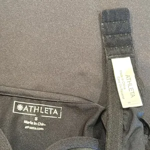 ATHLETA Black Mini Cami Slip Dress • Size Small • EUC thumbnail 3