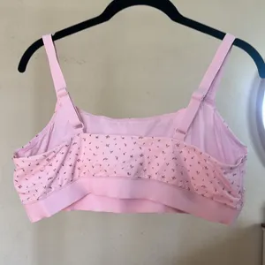 NEW SKIMS‎ PINK FLORAL SCOOP NECK BRALETTE Size L thumbnail 5