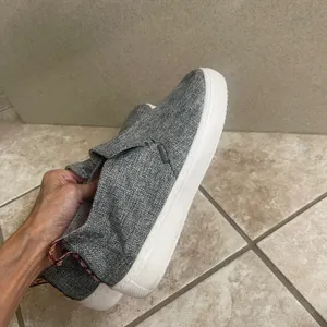 Hey Dude Peyton Linen Gray Slip On Comfort Casual Women's Shoes Size‎ 9 thumbnail 3
