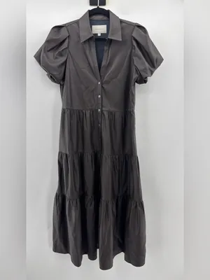 Brochu Walker Faux Leather Havana Dress Timber Brown thumbnail 4