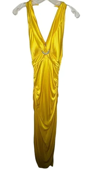 My Michelle Yellow Halter Dress thumbnail 1