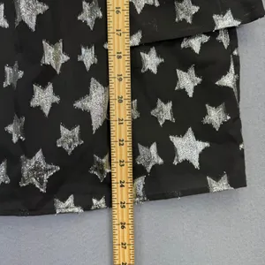 For Love & Lemons Black Silver Star Metallic Mini Dress Revolve Exclusive S thumbnail 5
