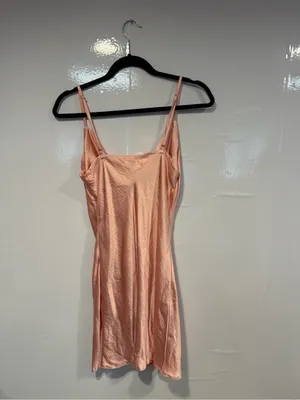 Silky‎ Peach Nasty Gal Slip Dress thumbnail 3