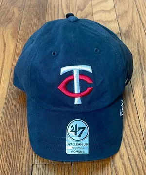 '47‎ Brand Women's Navy Minnesota Twins Team Miata Clean Up Adjustable Hat NWT thumbnail 1