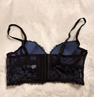 Adore Me black and blue bra thumbnail 2