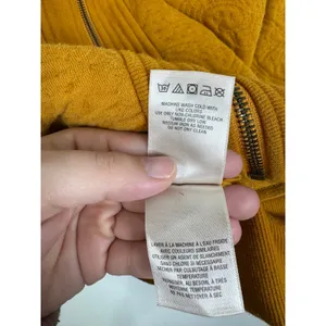 Anthropologie Saturday Sunday Mustard Yellow Paisley Quilted Bomber Jacket L thumbnail 5