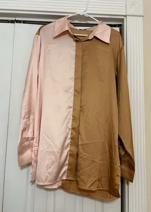 Fore Two Toned Button Up Multiple Size L thumbnail 1