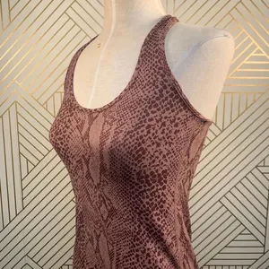 Lululemon Cool Racerback Tank Top Desert Snake‎ Berry Multi Pink Red Size 4 thumbnail 5