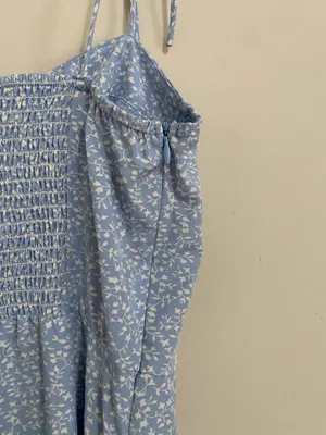Shein Light Blue Floral Dress thumbnail 4