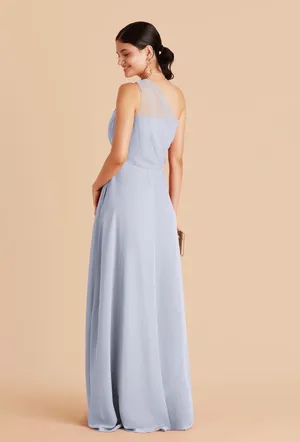 Kira Chiffon Dress With Slit Birdy Grey thumbnail 2