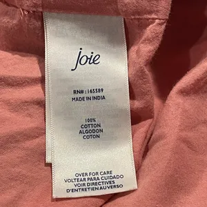 Joie Dress Y2K Cottagecore Prairie Western Coastal Boho Minimalist Midi Red XL thumbnail 3