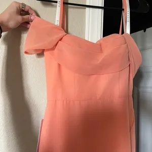 AZAZIE Off-Shoulder Coral Evening Gown with Thigh Slit thumbnail 7