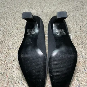 Mootsies Tootsies Georgette Satin Black Heels Sz 5.5 thumbnail 6