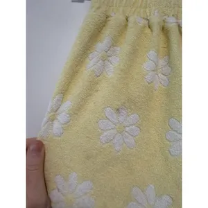 YLLW Yellow Daisy Print Terry Cloth Shorts Size XS thumbnail 8