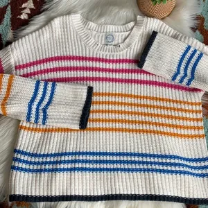 francescas collections • striped ribbed boxy sweater thumbnail 7