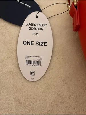 Sleek Red Crescent Mini Shoulder Bag thumbnail 7