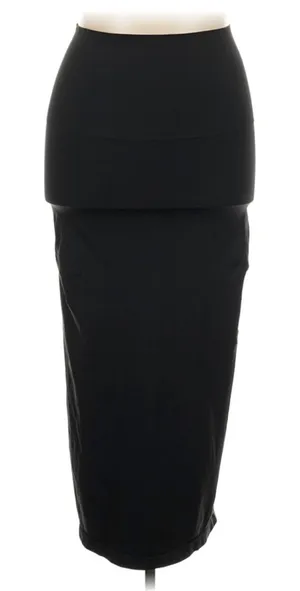 SKIMS Black Sculpting High Waist Maxi Pencil Skirt 3X Stretch Bodycon Shapewear thumbnail 1
