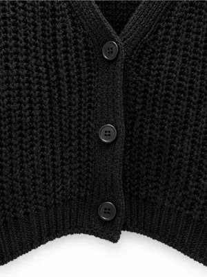 Love Ellie Chunky Knit Button Front Cardigan Sweater thumbnail 3