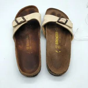 Birkenstock Madrid BirkoFlor Sandals Slides Shiny Ivory 40 Womens US 9 Narrow thumbnail 7