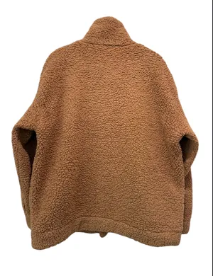 Ecowish Brown Teddy Jacket for Women Sz(L) thumbnail 3