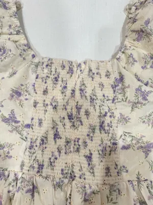 In The Beginning Floral White Dress thumbnail 4