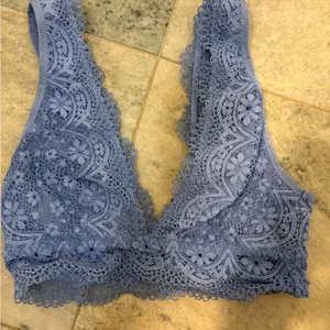 Victoria's Secret Lace Bralette in Soft Blue thumbnail 1