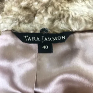 Tara Jarmon Manteau Money Faux Fur Honey 40 8 thumbnail 11