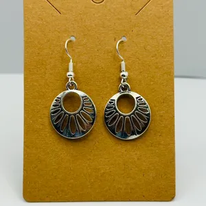 Silver sun ray Earrings thumbnail 6