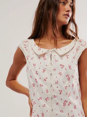 Free People Beasley Mini Dress Ivory Combo thumbnail 5