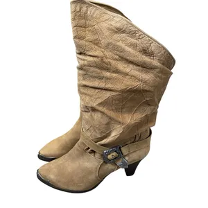Zodiac Rare Vintage 80s Suede Boots Cowboy Western Cowgirl Boots NEW with tags thumbnail 4