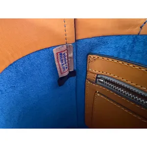 Dooney & Bourke Small Shannon Vibrant Blue Orange Structured Tote Bag thumbnail 8