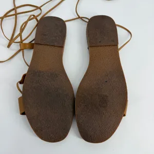 Madewell Brown Leather Lace‎ Up Gladiator Flat Sandals Womens 8.5 thumbnail 6