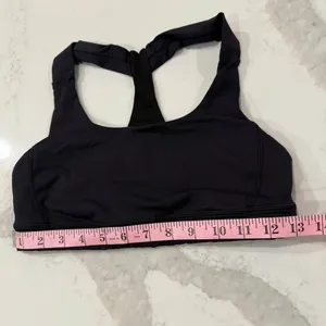 Lululemon Fast Lane Luxtreme Sports Bra Women's 6 Black Skinny Racerback Workout thumbnail 8