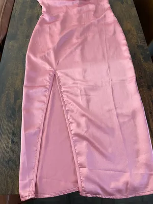 Pretty Little Thing Rose Strappy Satin Cowl Midi Dress thumbnail 10
