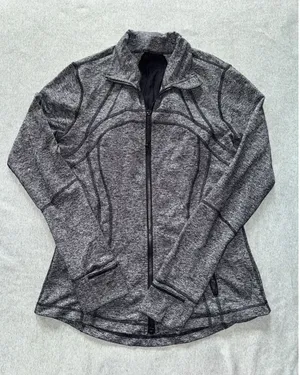 Lululemon Women's Define Jacket Gray Full Zip Long Sleeve Activewear Sz 10 thumbnail 1