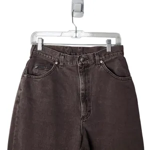 Vintage Lee Riveted Brown Denim Cotton Tapered Leg High Rise Jeans Size 12 Med thumbnail 3