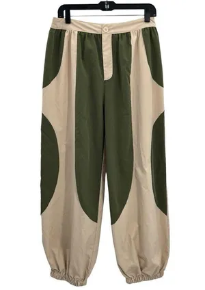 Cider Woven Patchy Jogger Pant Cream Green Size Large0 thumbnail 5