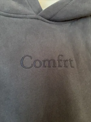 Comfrt gray minimalist hoodie sweatshirt thumbnail 3