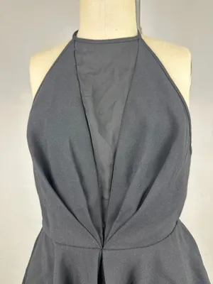Do+Be Black Peplum Halter Size S thumbnail 5