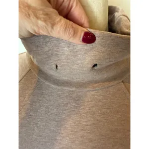 Varley Sweatshirt Women‎ XS Taupe Heathered Turtleneck Atlas Pullover Athleisure thumbnail 10